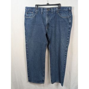 Carhartt Traditional Fit Work Jeans B480-DVB Blue Men's Size 44x30